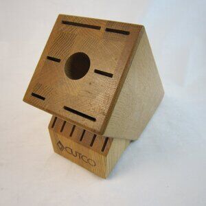Cutco Knife Block Only - 13 Slot Solid Wood, 6 Steak Knife Slots